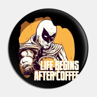 Life Begins After Coffee Pin