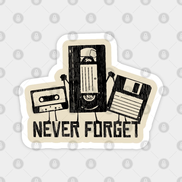 Never Forget 90s Vintage Magnet by citkamt