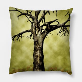 Leafless maple tree Pillow