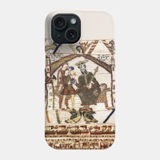 THE BAYEUX TAPESTRY ,King Edward the Confessor and Harold Godwinson at Winchester Phone Case