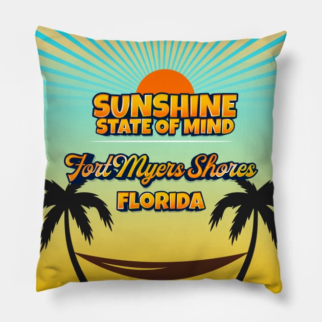 Fort Myers Shores Florida - Sunshine State of Mind Pillow by Gestalt Imagery