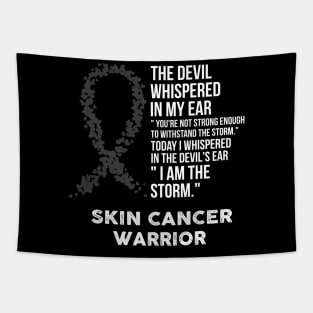 The Devil- Skin cancer Awareness Support Ribbon Tapestry