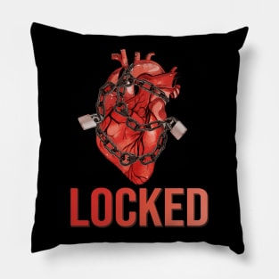 my heart locked valentines day Pillow