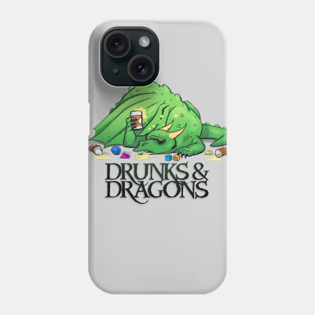 OG Drunk Dragon Logo Phone Case by GeeklyInc