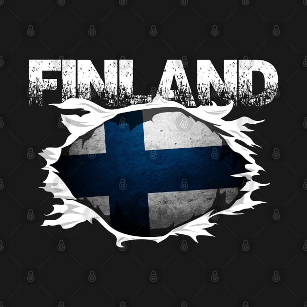 Finland Flag in You by Perkele Shop