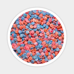 Blue and Red Bubblegum Chews Magnet