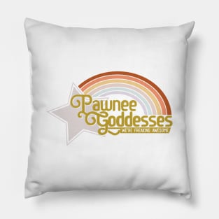 Pawnee Goddesses Rainbow Pillow