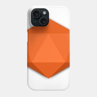 Flat Design D20 (orange) Phone Case