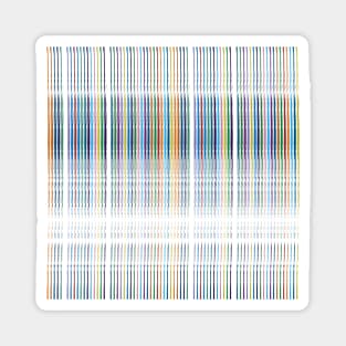 Thin Multicolor Lines Magnet