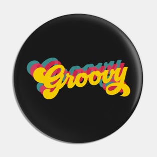 Groovy Retro Pin