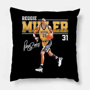 Reggie Miller Choke Sign Basketball Legend Signature Vintage Retro 80s 90s Bootleg Rap Style Pillow