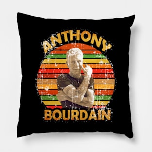 Anthony Bourdain//Retro Vintage Pillow