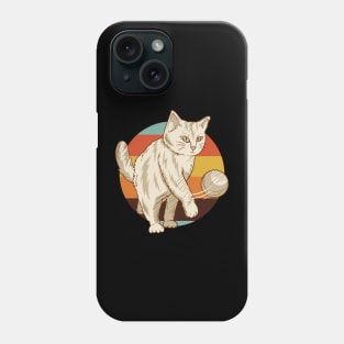 Funny and cute Cat with a ball Phone Case