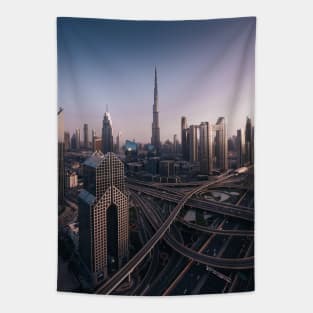 Dubai Cityscape Tapestry