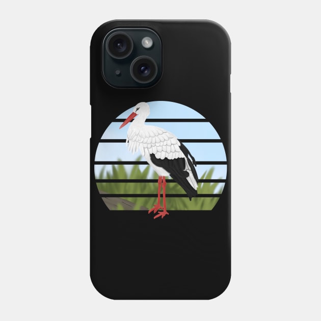 jz.birds Stork Bird Animal Art Phone Case by jzbirds