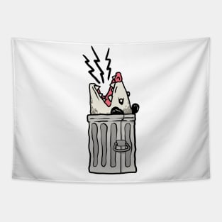 Trash can Opossum Screaming Tapestry