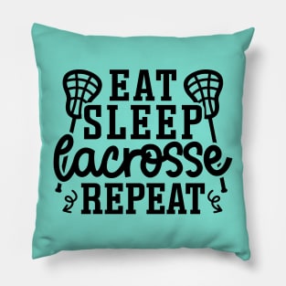 Eat Sleep Lacrosse Repeat Sport Cute Funny Pillow