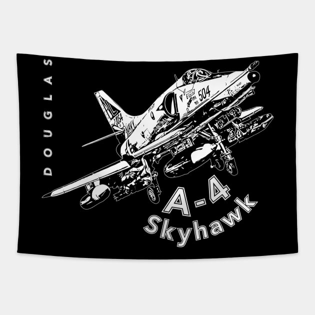 Douglas A-4 Skyhawk Tapestry by aeroloversclothing