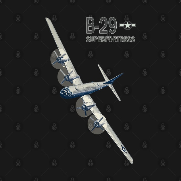 B29 Superfortress WW2 bomber plane by Jose Luiz Filho