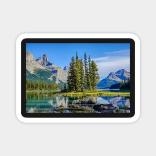 Maligne Lake Spirit Island Jasper National Park Alberta Canada Magnet