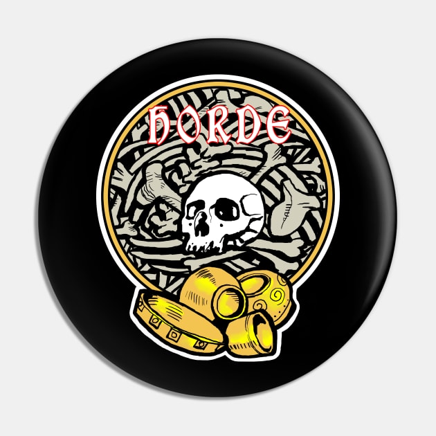 Skull and Bones Pin by Cohort shirts