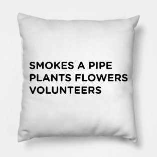 Pipe Smoker Who...  design no. 3 Pillow