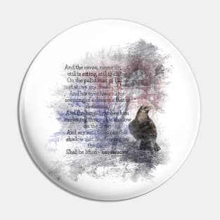 Edgar Allan Poe Poem The Raven Pin