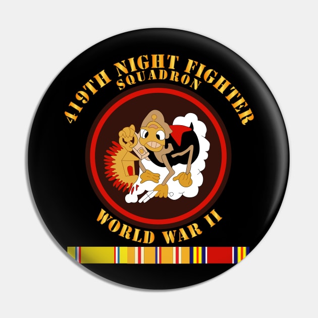 419th Night Fighter Squadron - WWII w SVC Pin by twix123844