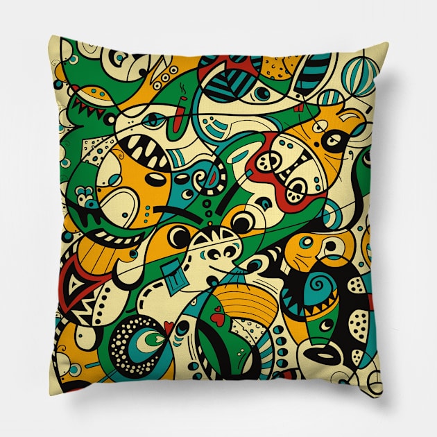 Mouse - 12 Zodiac Animals Pillow by OrangeFox