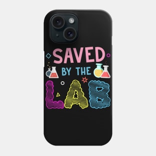 Saved By The Lab Retro Lab Week 2023 Medical Laboratory Tech Phone Case