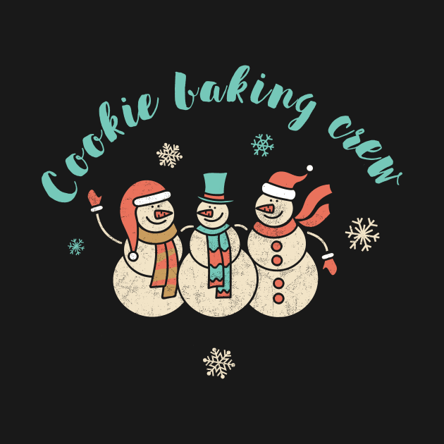 Cookie baking crew Shirt Snowmies Family Christmas Tee Funny Boy Girl Gift Cute Christmas Tshirt by NickDezArts