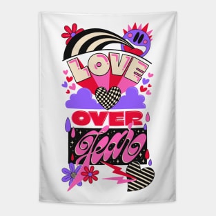 Love over fear Tapestry