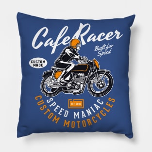 Cafe Racer Custom Motorcycles Pillow