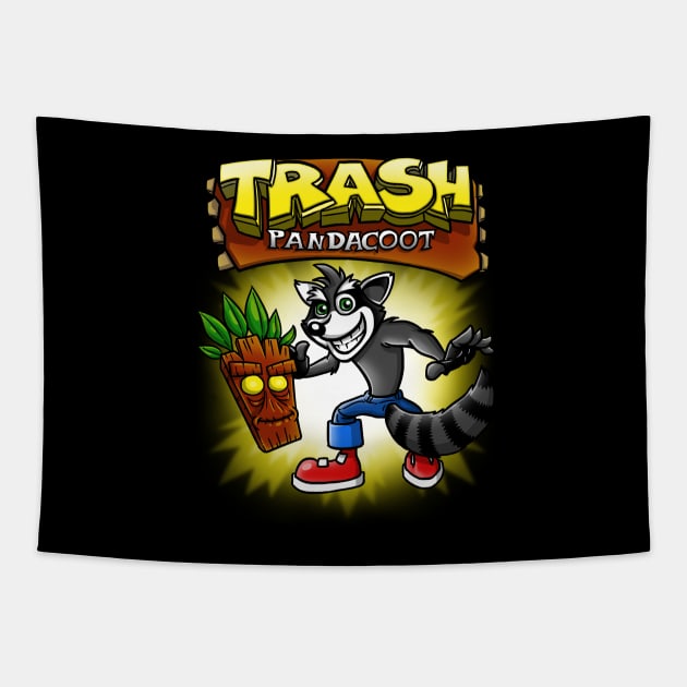 Trash Pandacoot Tapestry by Punksthetic