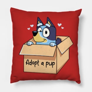 adopt a bluey Pillow