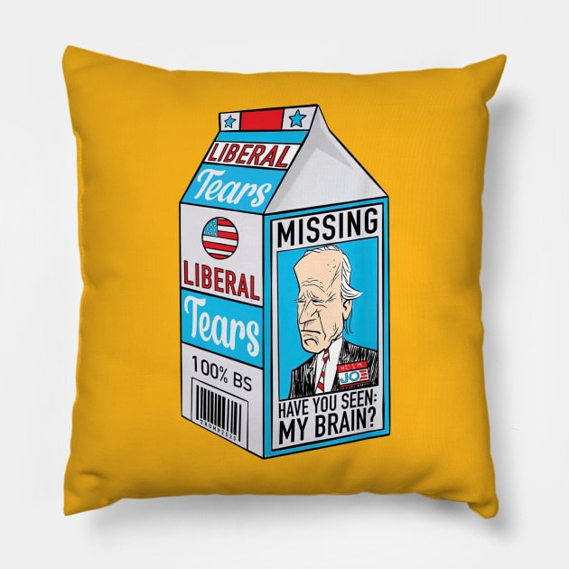 Liberal Tears Anti-Biden Pillow by luikwiatkowska