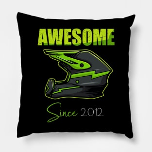 Awesome  Since 2012  Dirt Bike tee Pillow