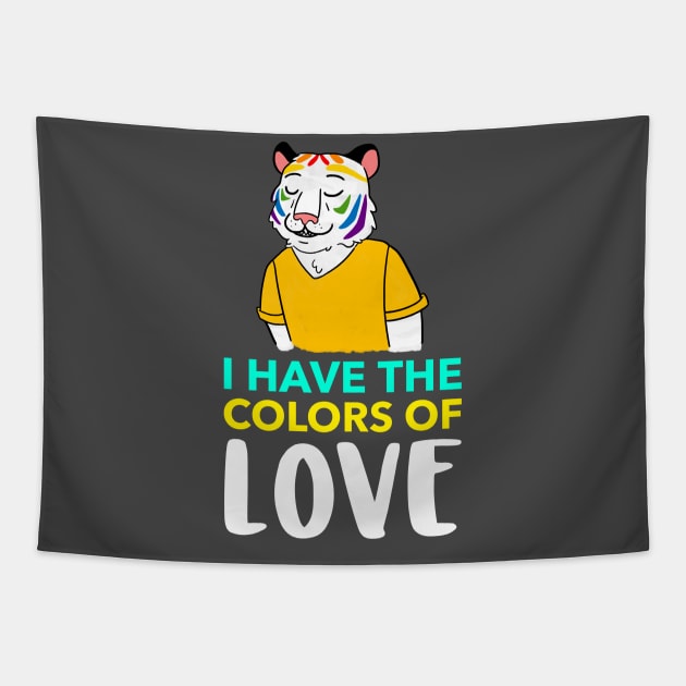 Colors of love Tapestry by Celebrate your pride