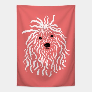 Puli (Coral and White) Tapestry