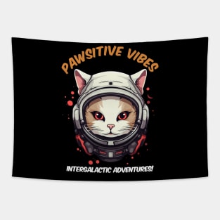 Astro cat funny quote Tapestry