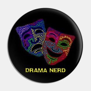 Drama Nerd - Comedy & Tragedy Masks Pin