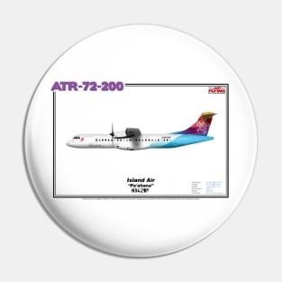 Avions de Transport Régional 72-200 - Island Air "Pa'ahana" (Art Print) Pin