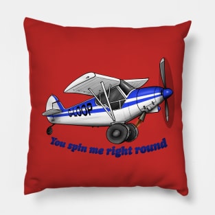 Piper SuperCub Hand Drawn Art Pillow