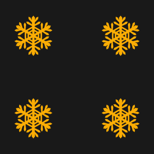 4 Pretty Golden Snowflakes T-Shirt