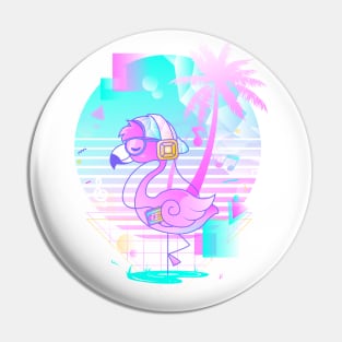 Retro Flamingo Pin