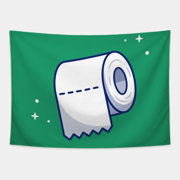 Toilet Tissue Paper Roll Cartoon - Tissue Paper Box - Tapestry | TeePublic Toilet Tissue Paper Roll Cartoon - Tissue Paper Box - Tapestry | TeePublic