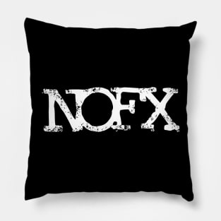 nofx logo vintage Pillow