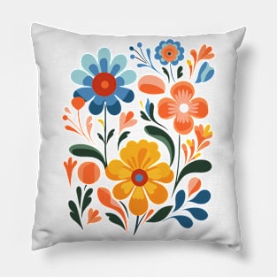 Nature's Nouveau Tee - Abstract Flower Print - Trendy Women's Top Pillow