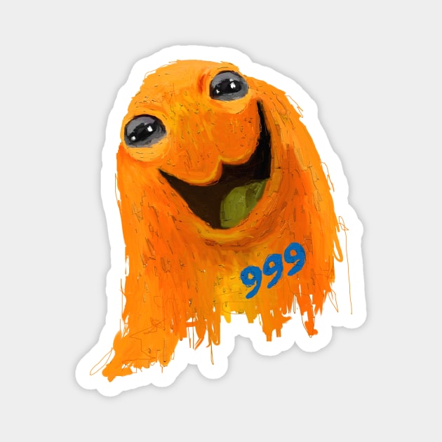 scp 035 and scp 999 playing together Sticker for Sale by