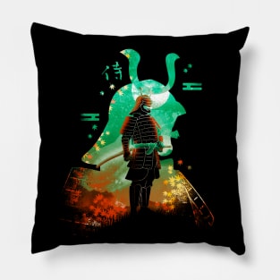 Negative aki Samurai Pillow